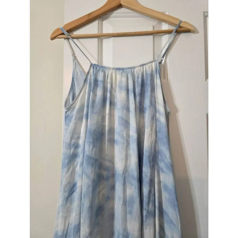 Free People full on maxi slip cami dress with peplum hem in tie dye XS - Picture 3 of 10